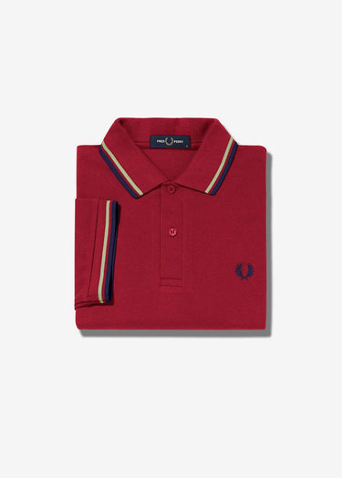 Fred Perry Polo's Twin tipped fred perry shirt - claret french navy