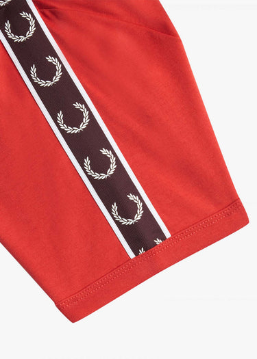 Fred Perry T-shirts Contrast tape ringer t-shirt - washed red oxblood