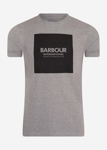 Barbour International T-shirts Block tee - anthracite marl