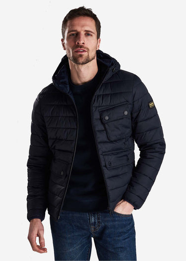 Barbour International Jassen Ouston hooded quilt - navy