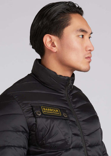 Barbour International Jassen Chain baffle quilt - black