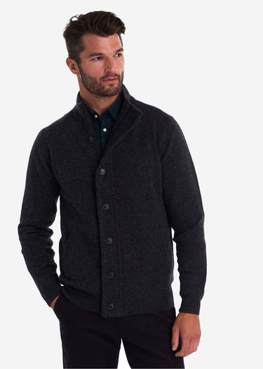 Barbour Vesten Patch zip thru - charcoal