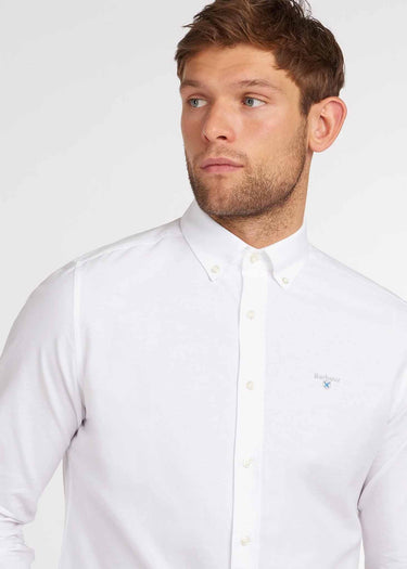 Barbour Overhemden Oxford 3 tailored shirt - white