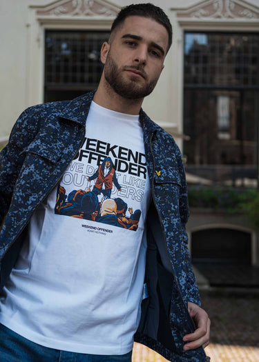 Weekend Offender T-shirts Bovver - white
