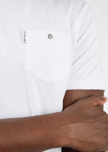 Ben Sherman T-shirts Signature pocket tee - white
