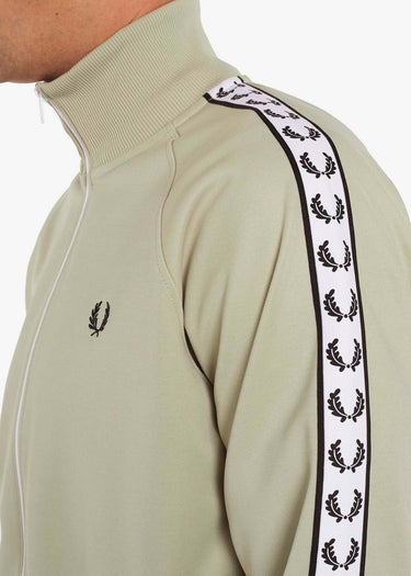 Fred Perry Vesten Taped track jacket - light oyster