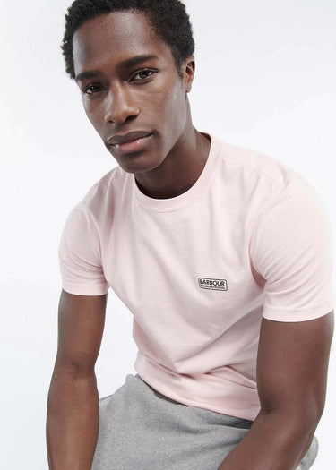 Barbour International T-shirts Small logo tee - pink cinder