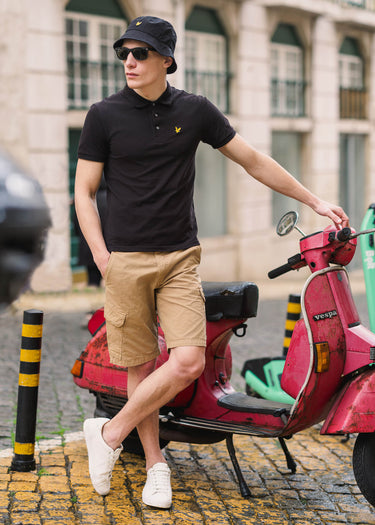Lyle & Scott Korte Broeken Wembley cargo short - biscuit