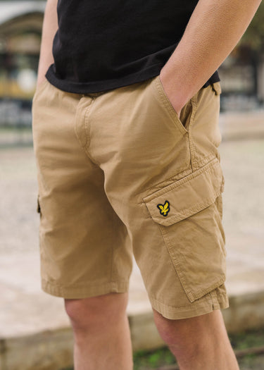 Lyle & Scott Korte Broeken Wembley cargo short - biscuit