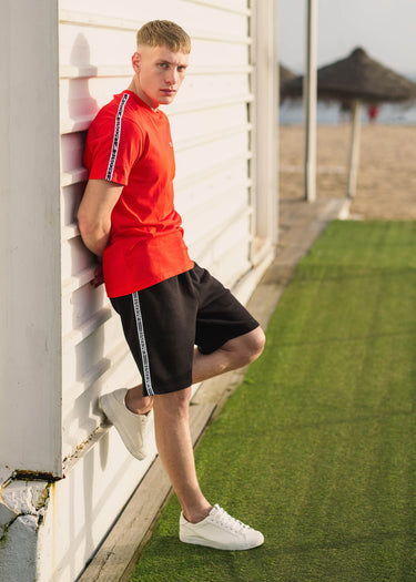 Lacoste T-shirts Contrast stripe t-shirt - corrida