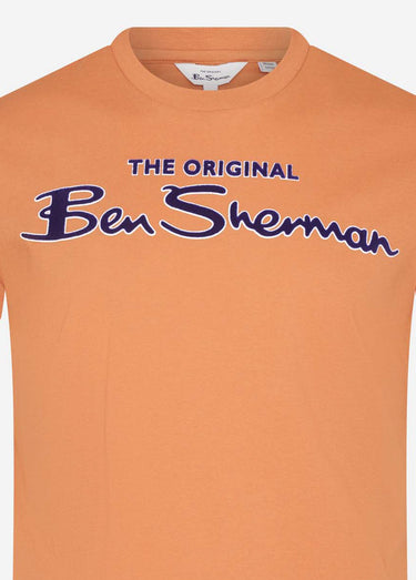 Ben Sherman T-shirts Signature flock tee -anise