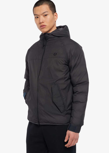 Fred Perry Jassen Insulated hooded jacket - gunmetal