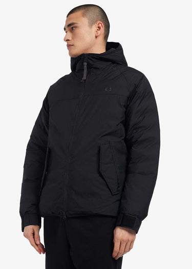 Fred Perry Jassen Insulated hooded jacket - black