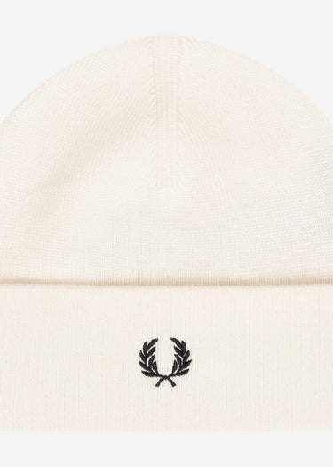 Fred Perry Mutsen Merino wool beanie - ecru