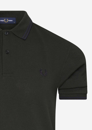 Fred Perry Polo's Twin tipped polo - brit racing green
