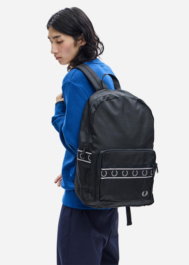Fred Perry Tassen Contrast tape track backpack - black