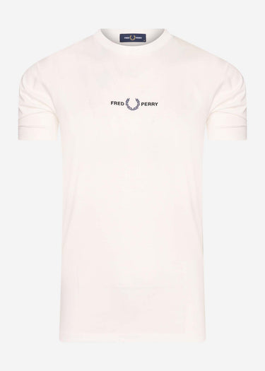 Fred Perry T-shirts Embroidered t-shirt - snow white