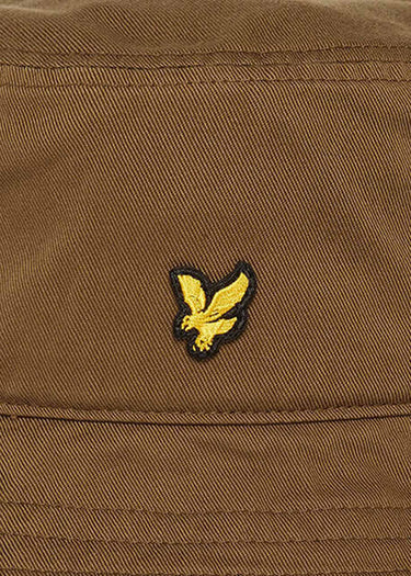 Lyle & Scott Bucket Hats Cotton twill bucket hat - olive