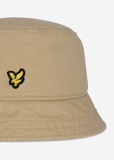Lyle & Scott Bucket Hats Cotton twill bucket hat - sand storm