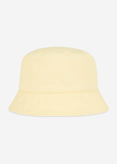 Lyle & Scott Bucket Hats Reversible check bucket hat - white lemon