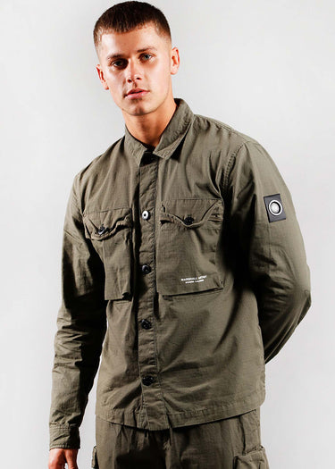 Marshall Artist Overshirts Cotton ripstop overshirt - khaki