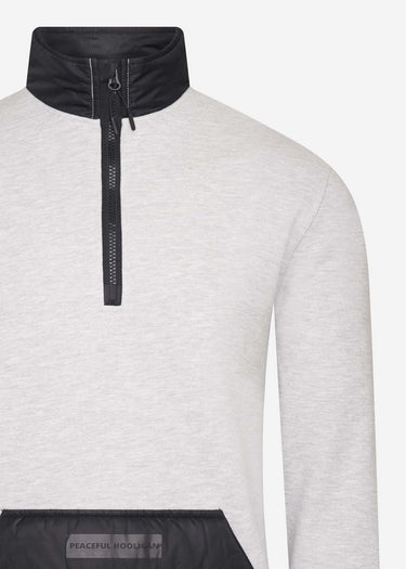 Peaceful Hooligan Truien Golf funnel sweatshirt - marl grey