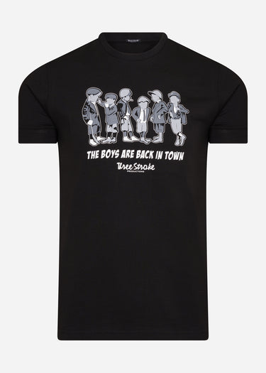 Three Stroke T-shirts Boys - black