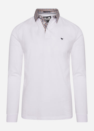 Weekend Offender Longsleeve Polo's Bentvena - white