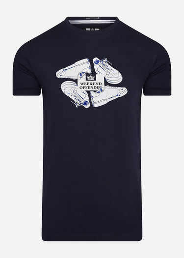 Weekend Offender T-shirts Anacleti tee - navy