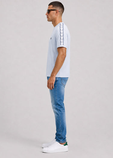 Fred Perry T-shirts Taped ringer t-shirt - dusky blue