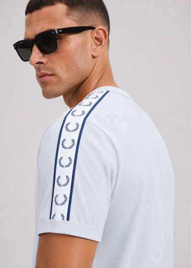 Fred Perry T-shirts Taped ringer t-shirt - dusky blue