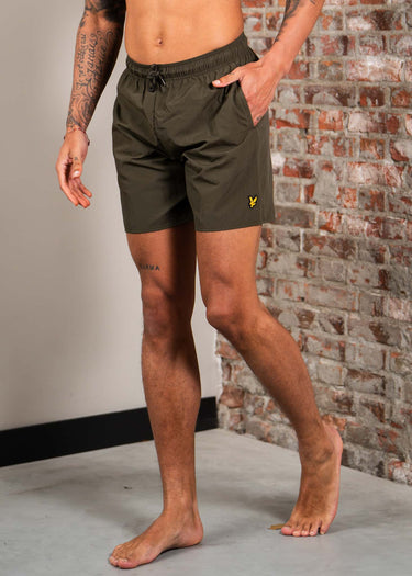 Lyle & Scott Zwembroeken Plain swimshort - olive