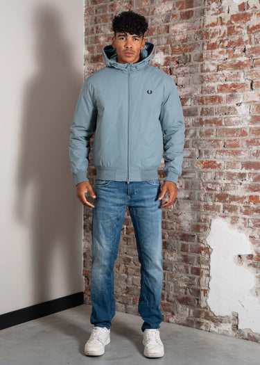 Fred Perry Jassen Hooded brentham jacket - stockport blue