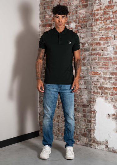 Fred Perry Polo's Plain fred perry shirt - night green snow white