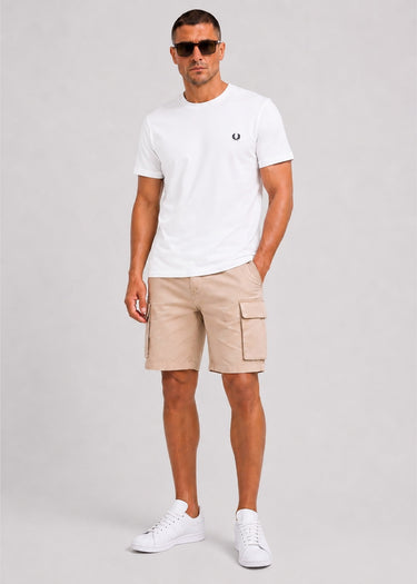 Fred Perry T-shirts Back print fred perry text t-shirt - snow white