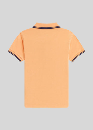 Fred Perry Polo's Twin tipped fred perry shirt - peach french navy french navy