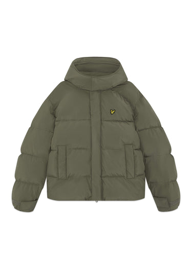 Lyle & Scott Jacken Hooded puffer jacket - khaki ash