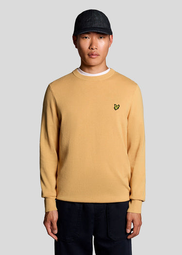 Lyle & Scott Truien Cotton crew neck jumper - honeycomb