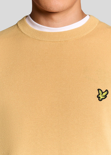 Lyle & Scott Truien Cotton crew neck jumper - honeycomb