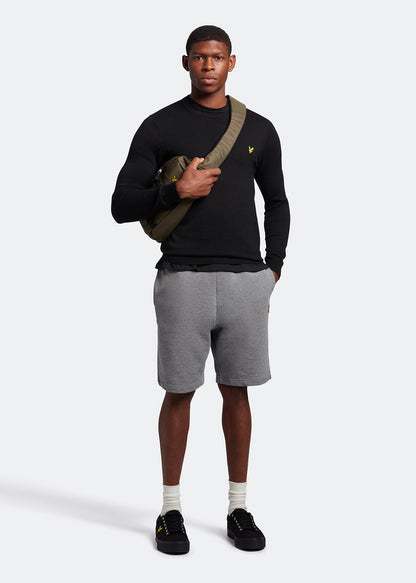 Lyle & Scott Truien Cotton crew neck jumper - jet black