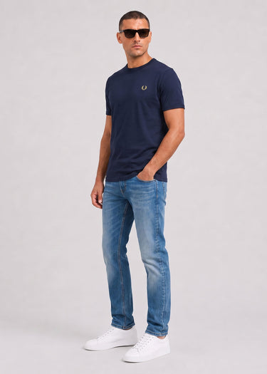 Fred Perry T-shirts Ringer t-shirt - dark airforce