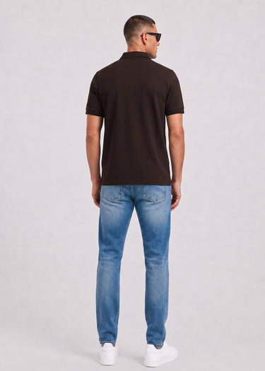 Fred Perry Poloshirts Twin tipped polo - rich brown black