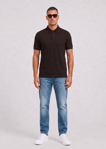 Fred Perry Poloshirts Twin tipped polo - rich brown black