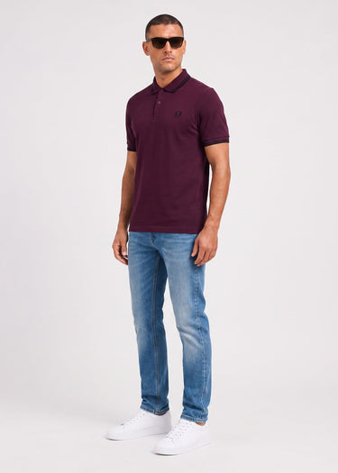 Fred Perry Poloshirts Twin tipped polo - plum black