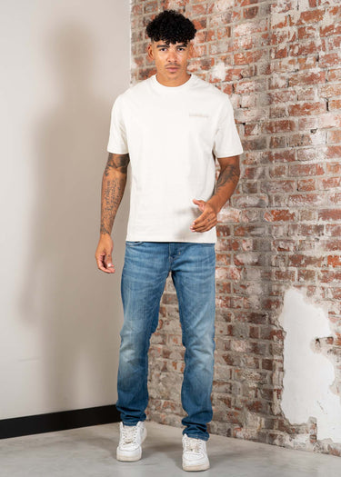 Napapijri T-shirts Back graphic t-shirt - beige dimity