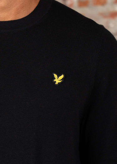 Lyle & Scott Truien Cotton Merino crew jumper - jet black