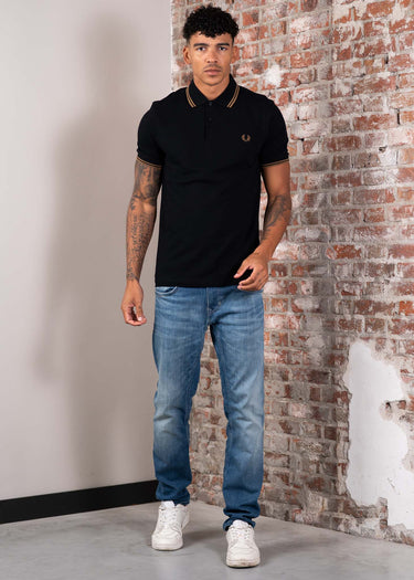 Fred Perry Polo's Twin tipped polo - black shaded stone
