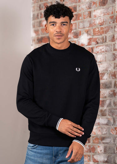 Fred Perry Truien Crew neck sweatshirt - black