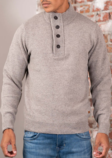 Barbour Truien Patch half zip - stone