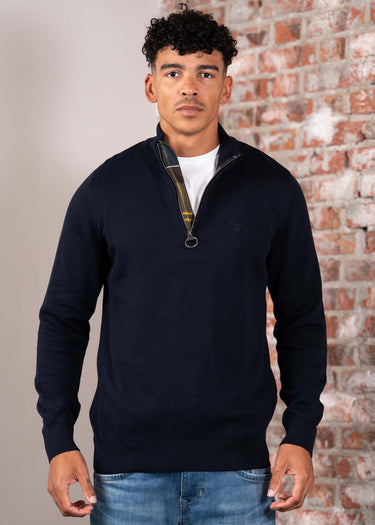 Barbour Truien Cotton half zip - navy